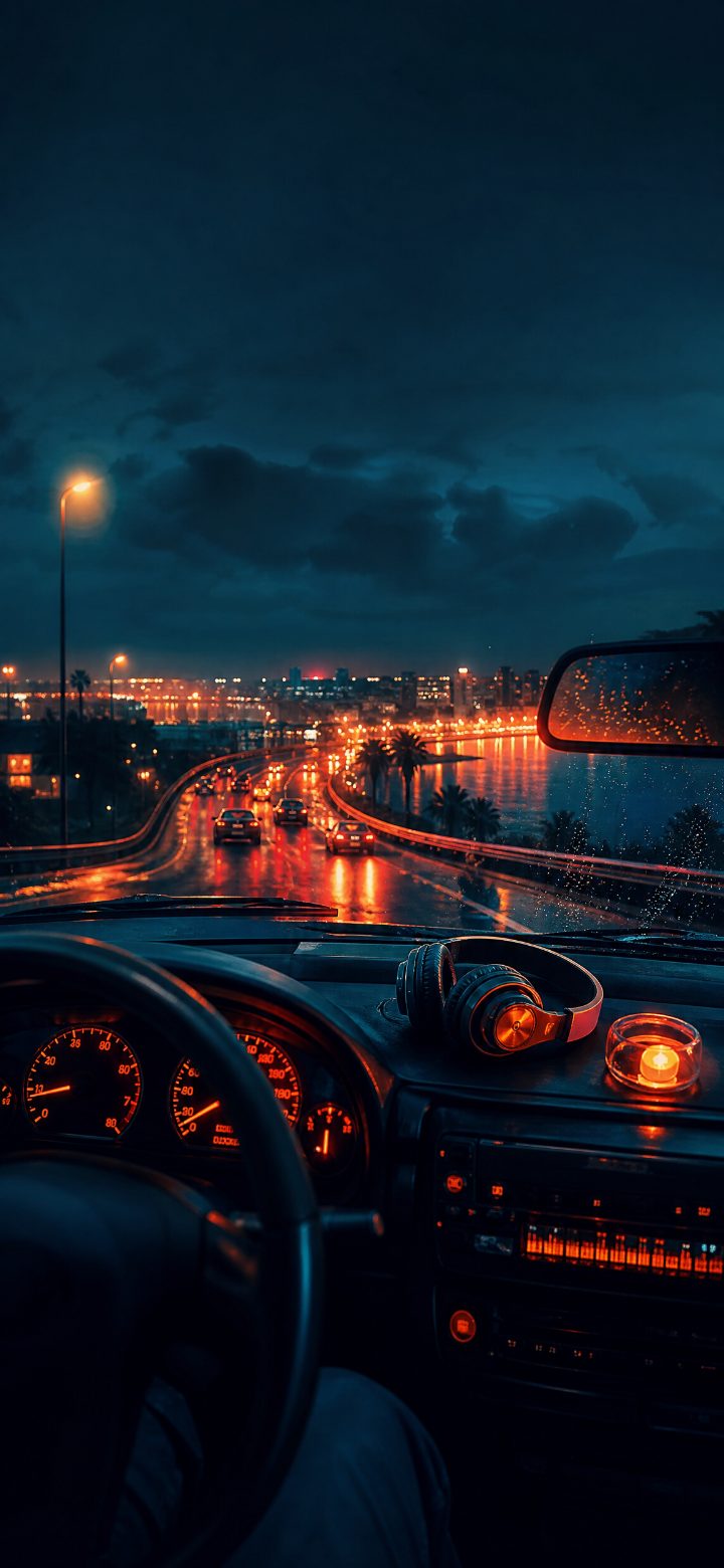 Night Drive City Lights