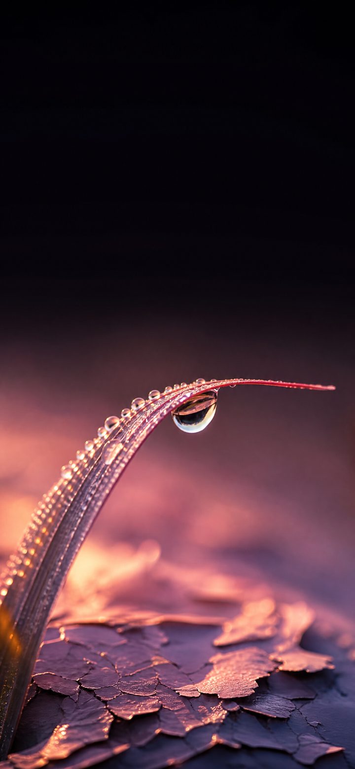 Dew Covered Grass Blade