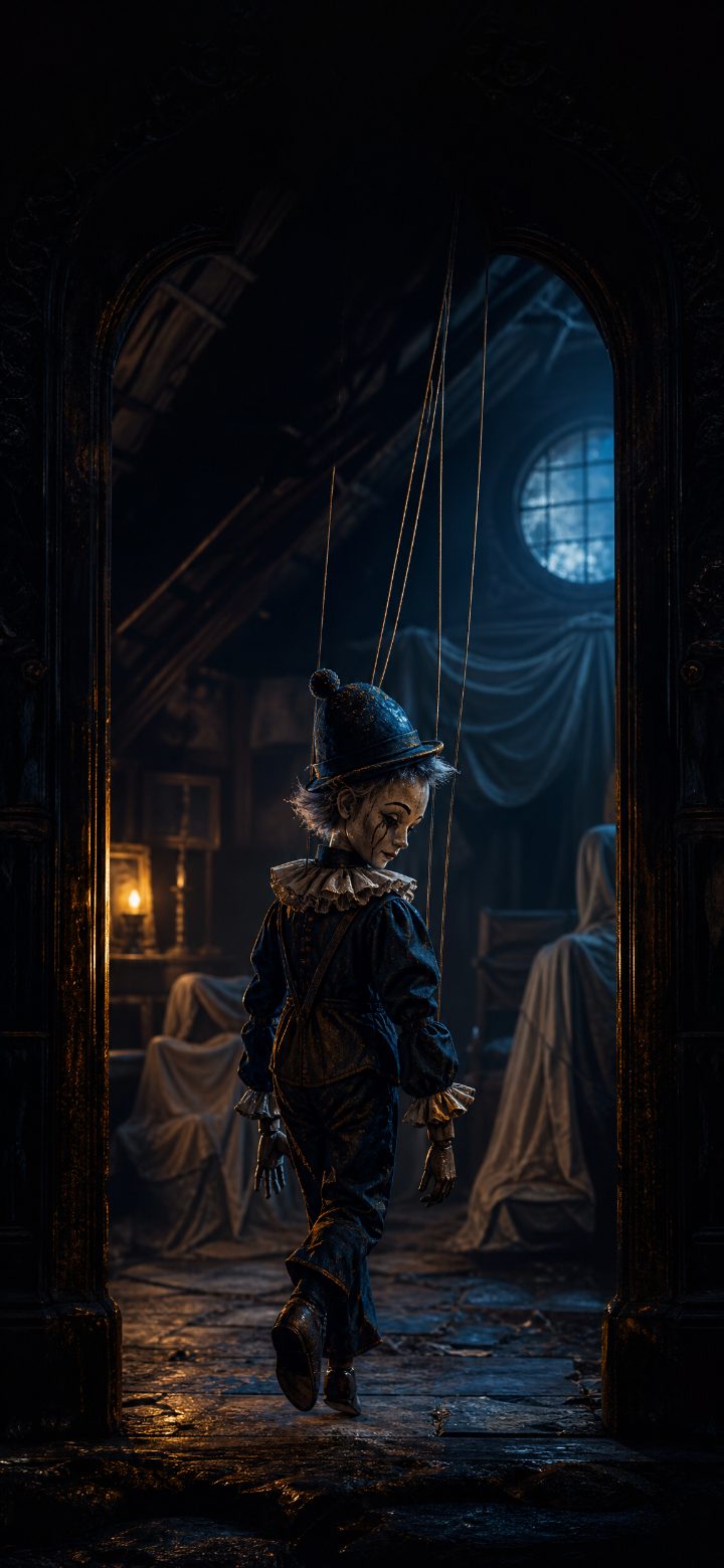 Melancholic Puppet Portrait