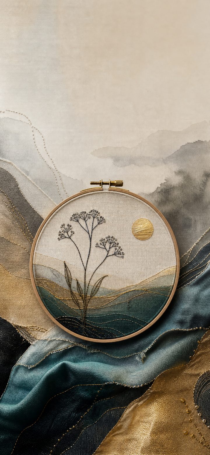 Calm Botanical Embroidery