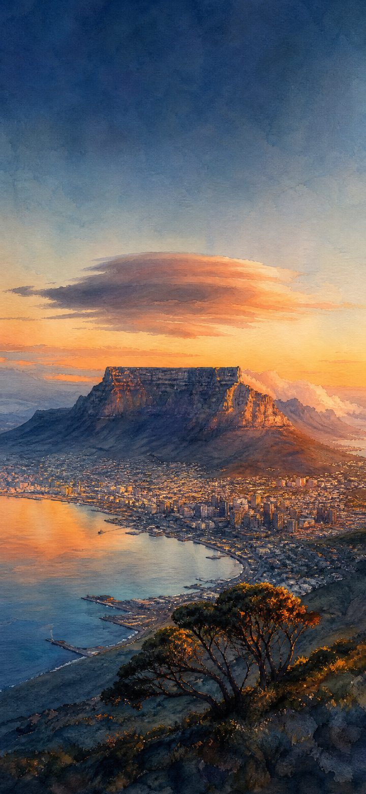 Serene Aerial Landmark