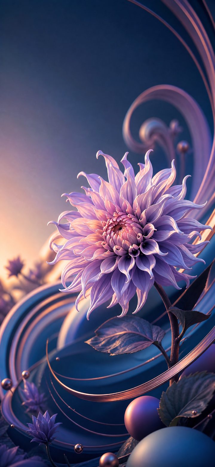 Lavender Cactus Dahlia
