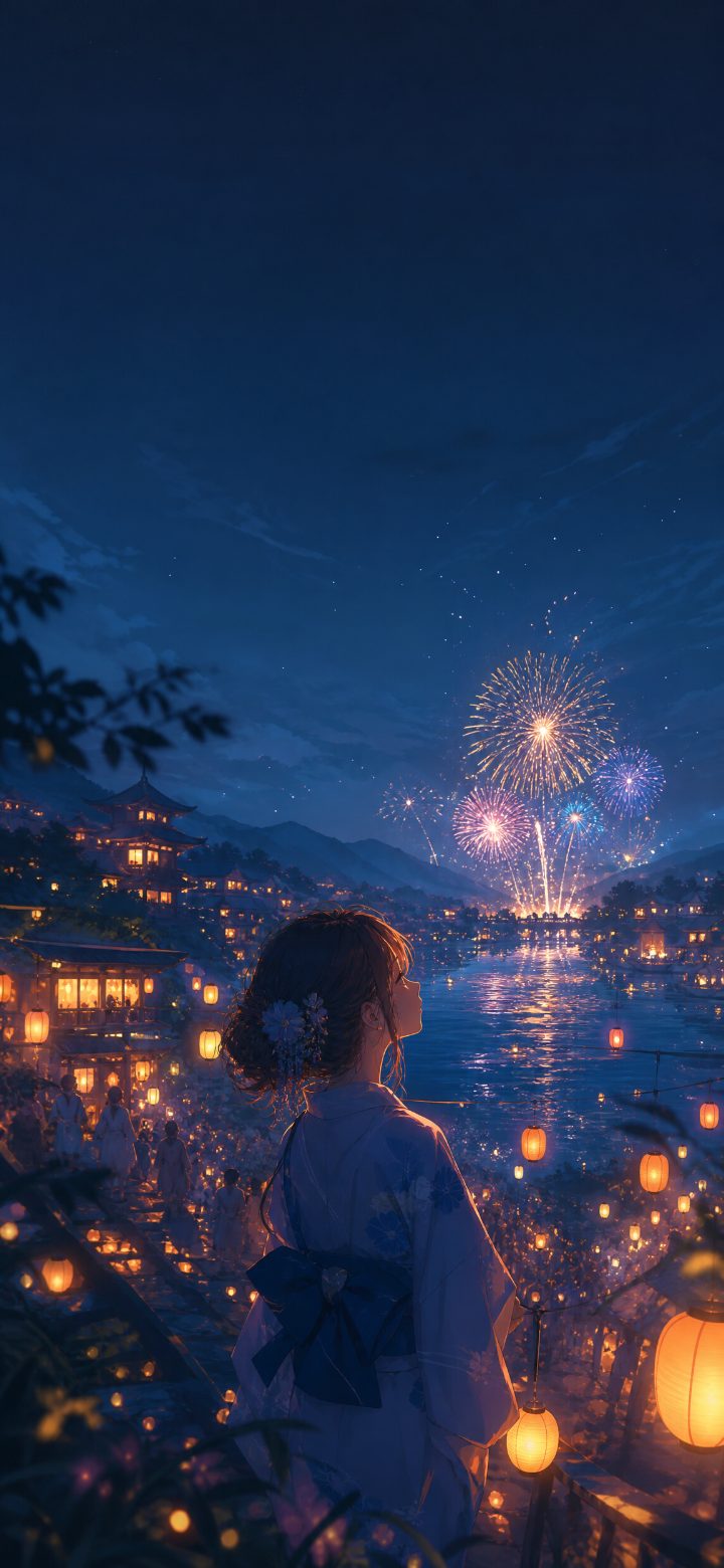 Colorful Fireworks Display