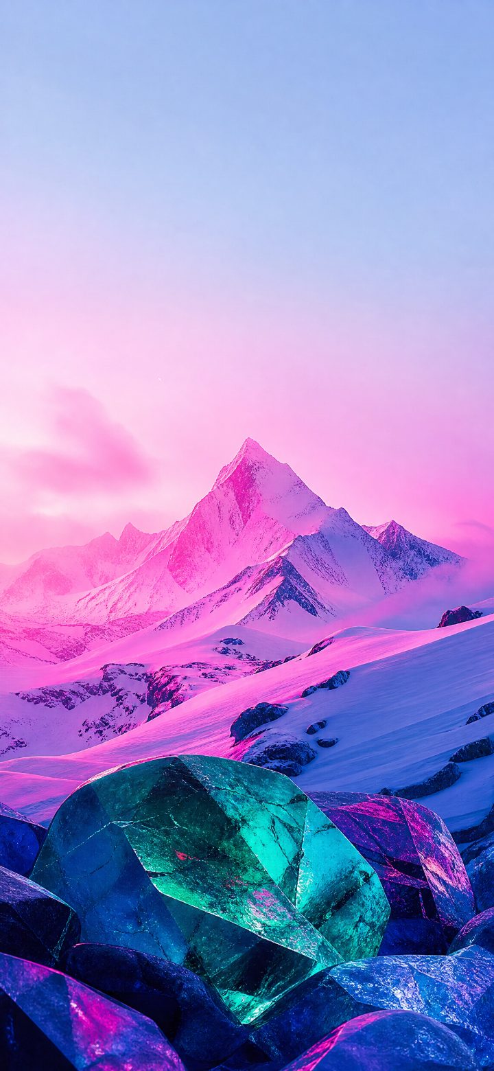 Radiant Alpine Snowfield
