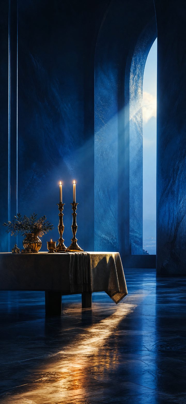 Serene Shabbat Candles