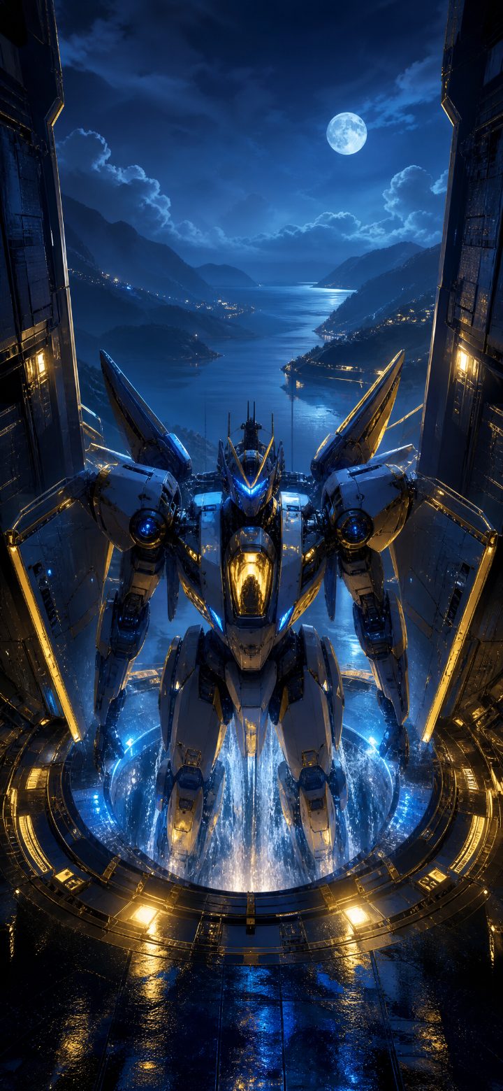 Sapphire Mecha Portrait