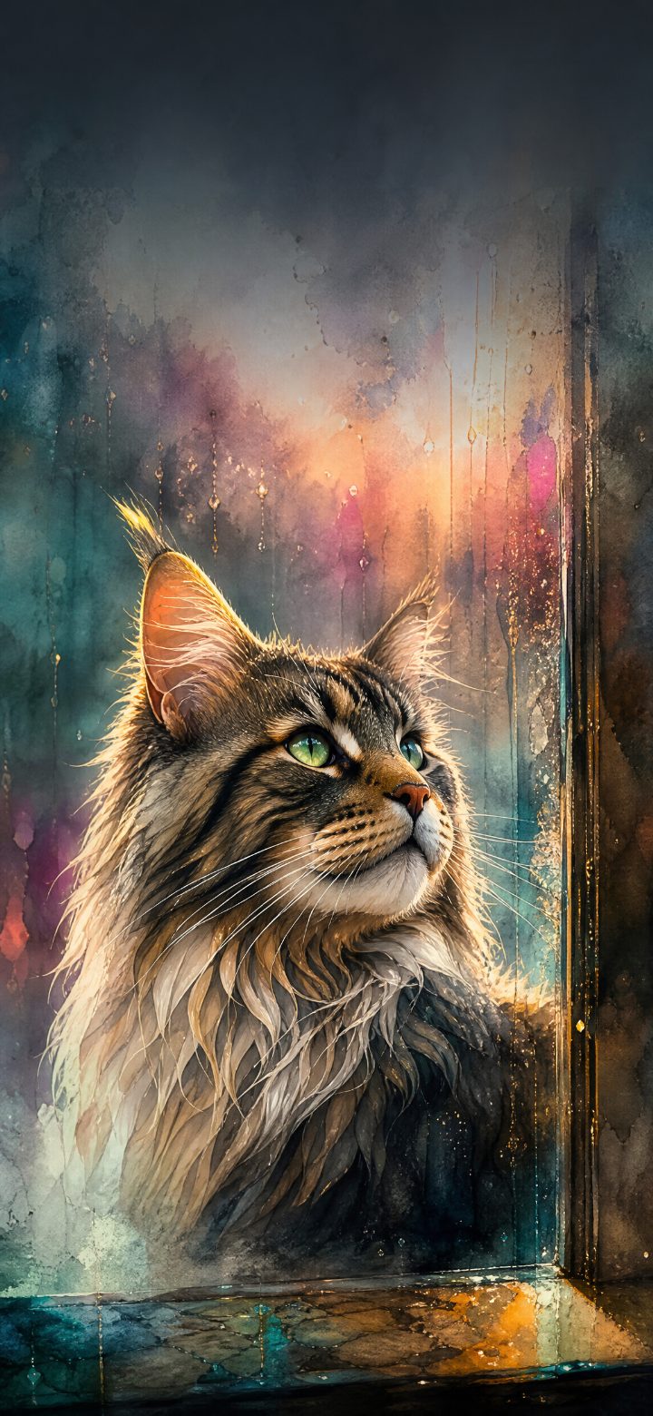Serene Maine Coon Portrait