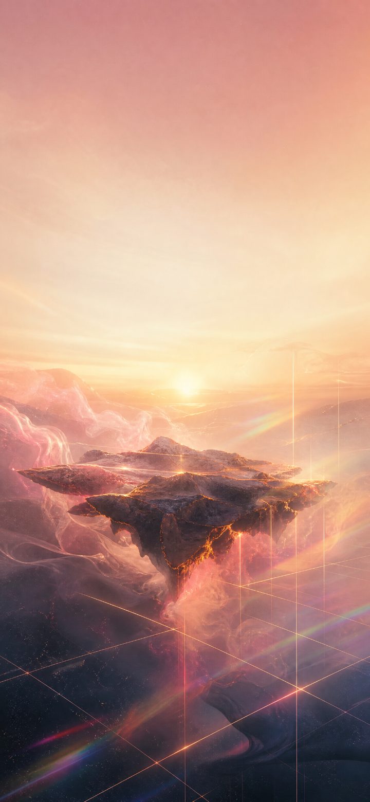 Rose Gold Floating Island