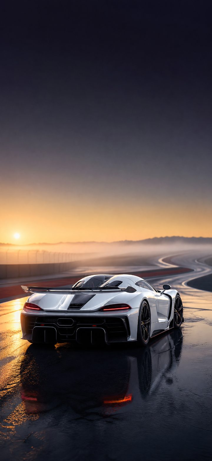 Foggy Hypercar Dawn