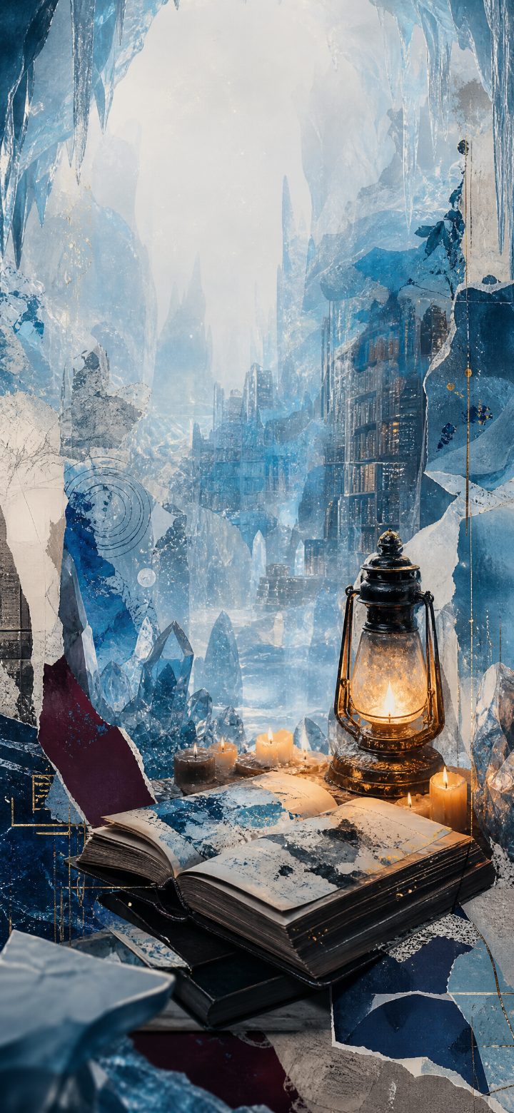 Romantic Library Collage