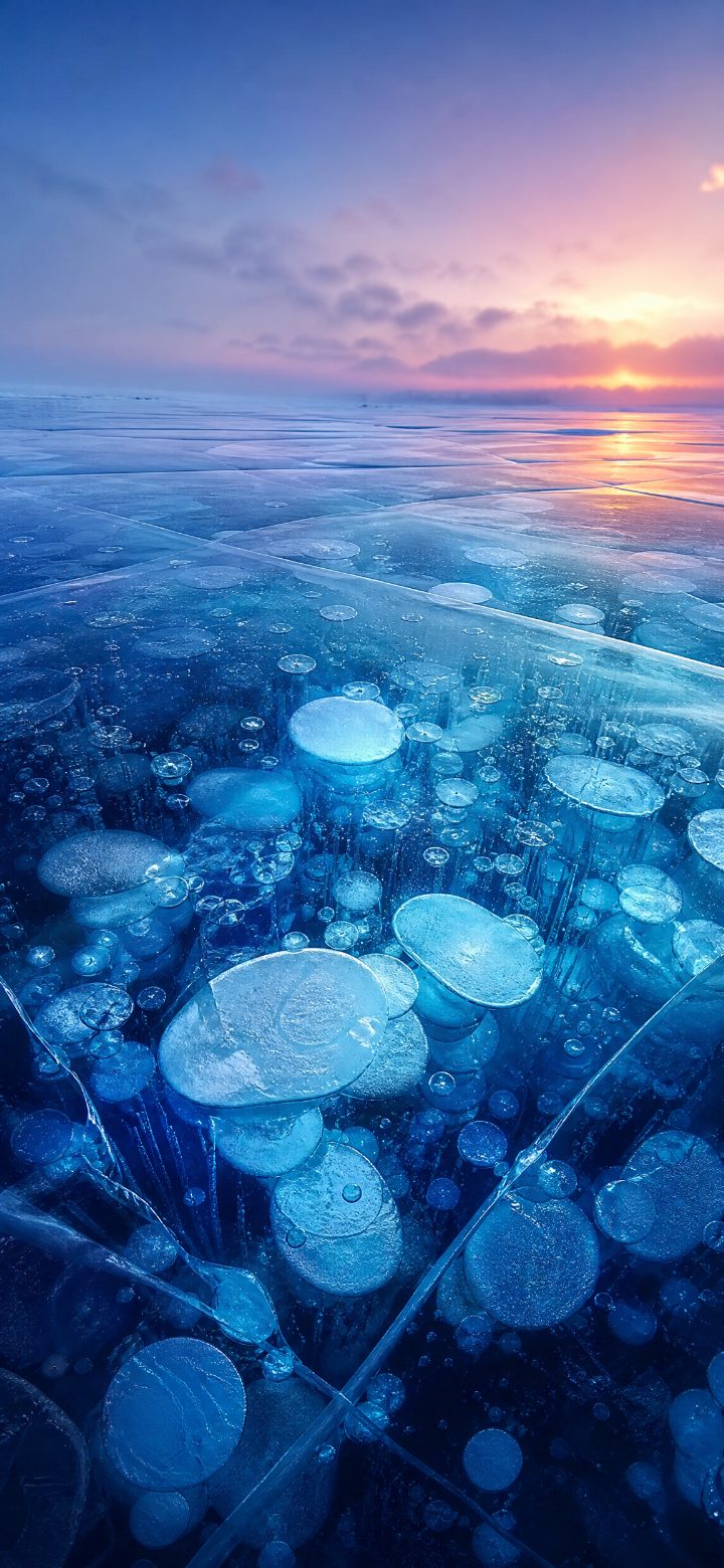 Ethereal Ice Bubbles