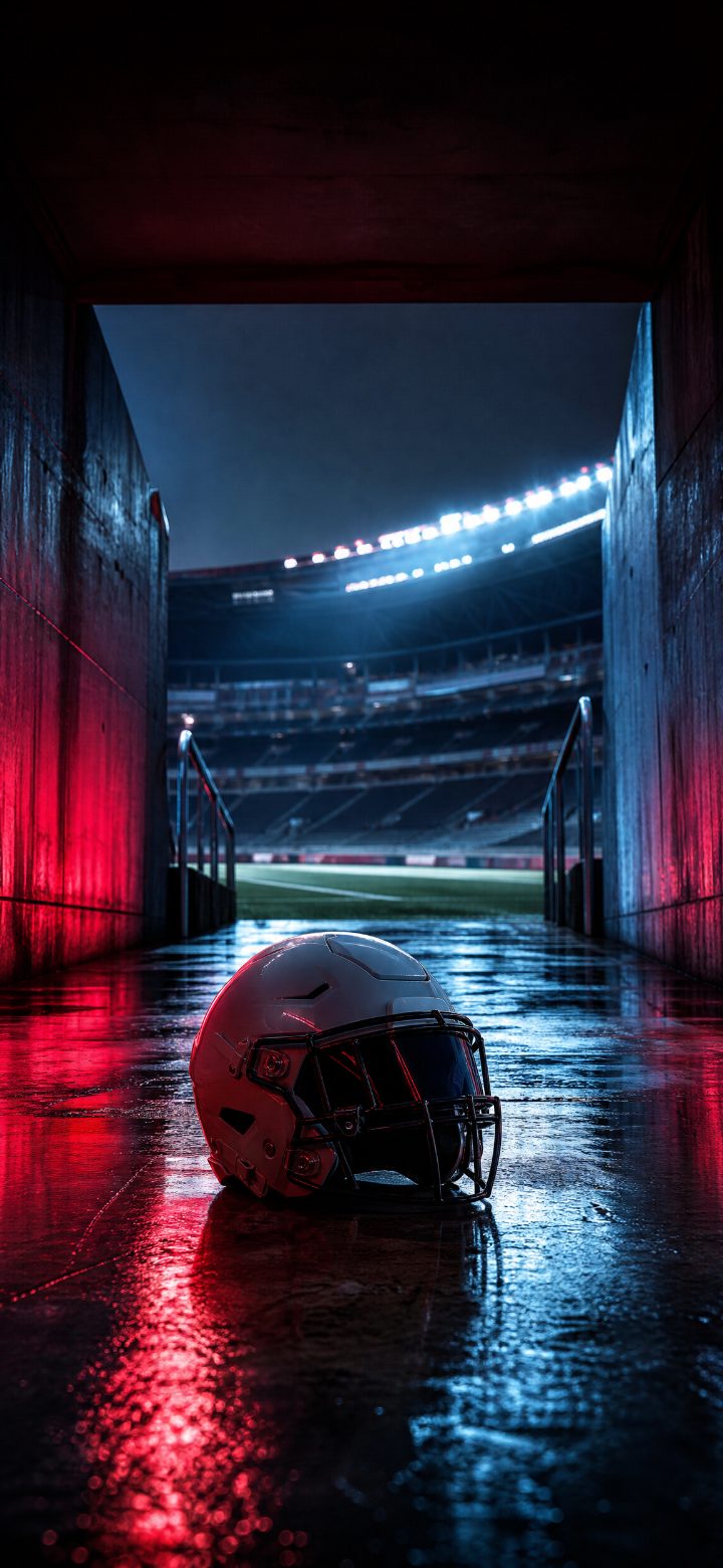 Focused Football Helmet