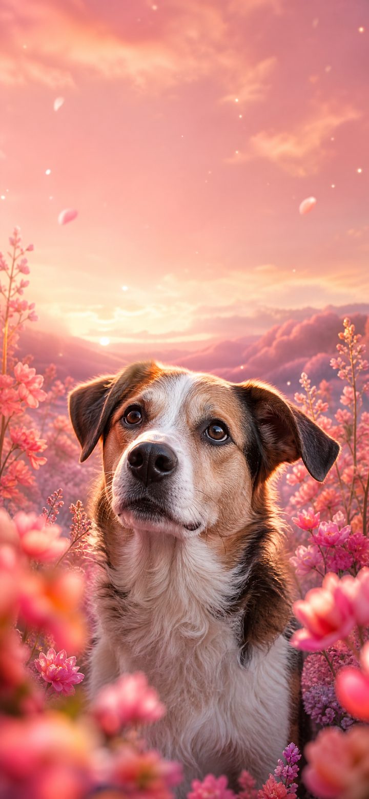 Pastel Dog In Dreamscape