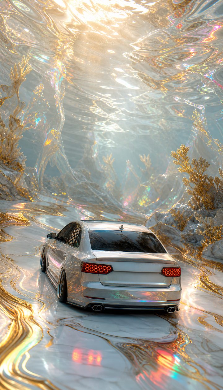 White Bagged Vw Underwater