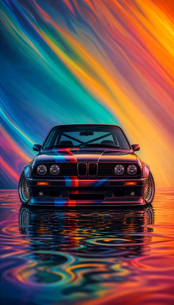 Rainbow Bmw Reflection