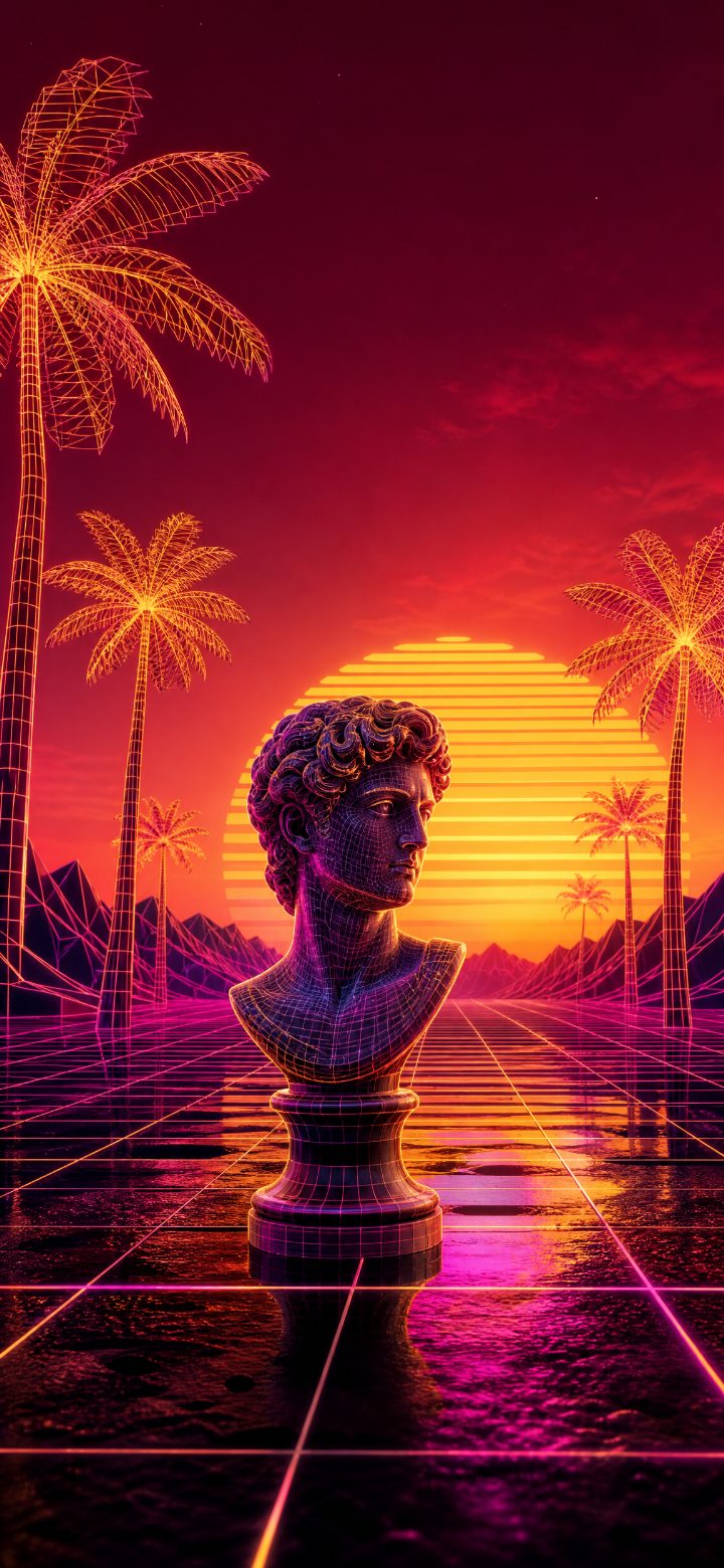 Vibrant Retro Bust