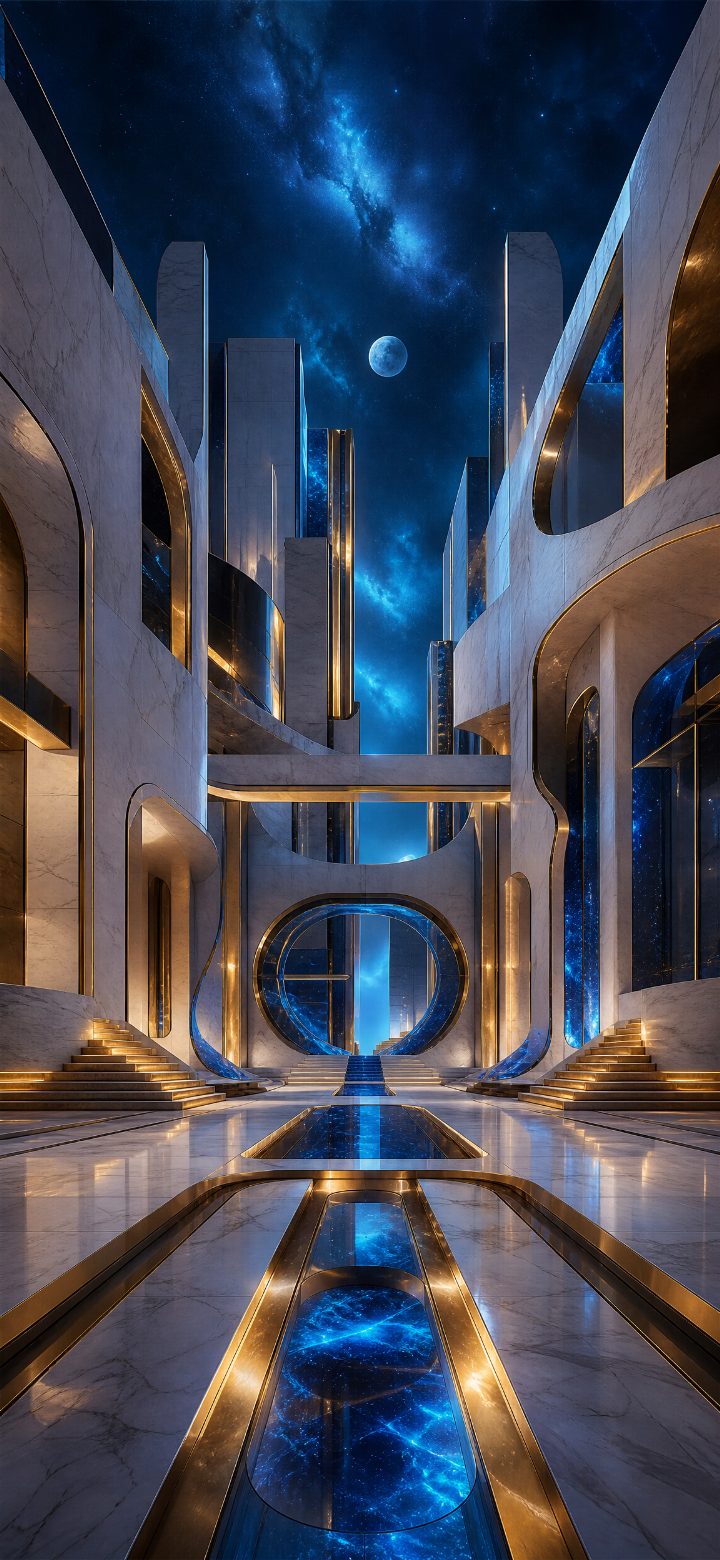 Navy Modern Street Canyon