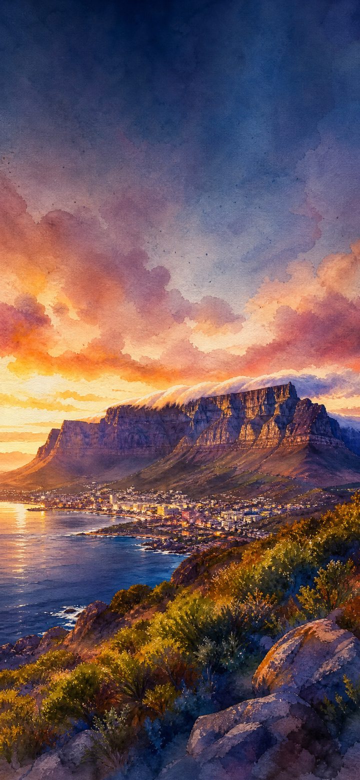 Majestic Mountain Sunset