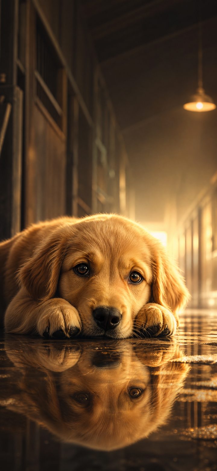 Golden Retriever Reflection