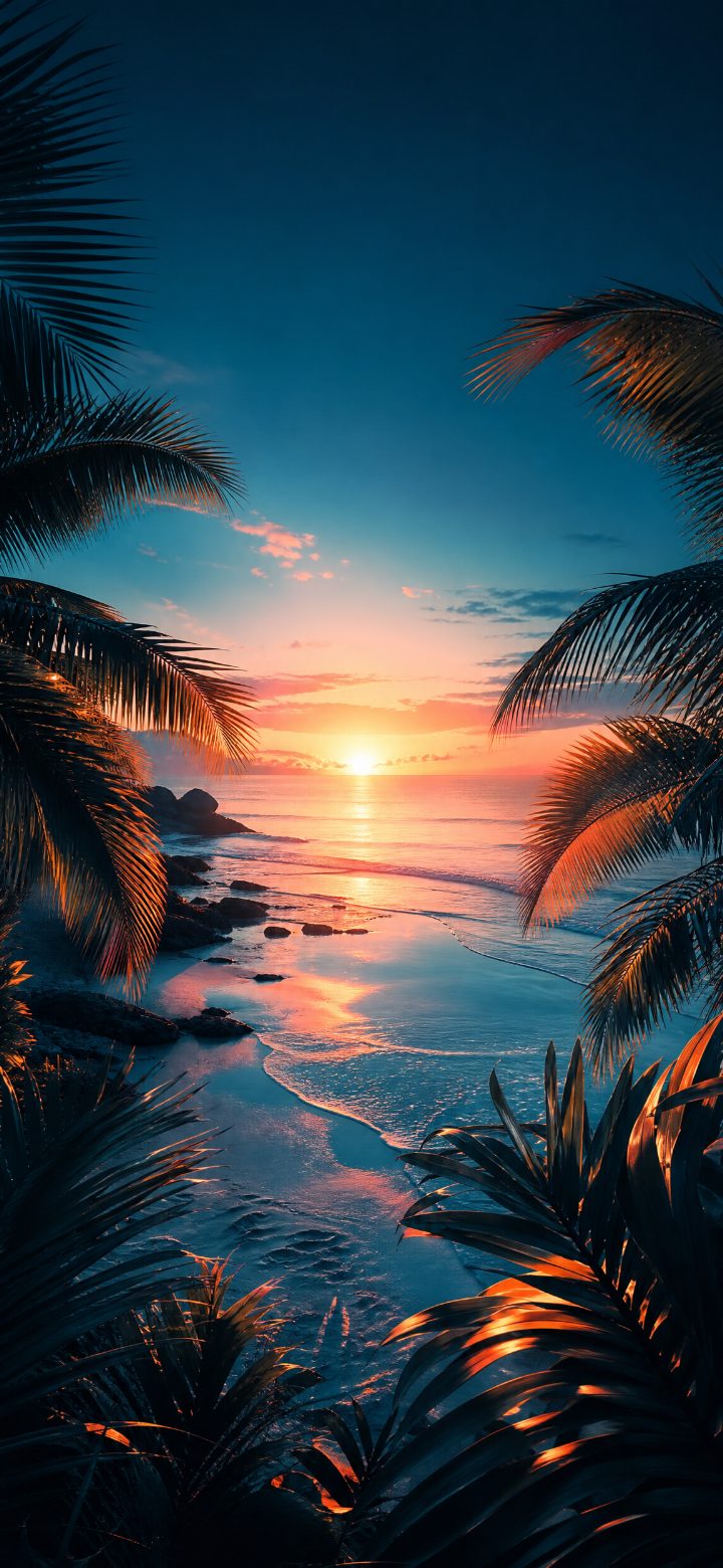 Icy Blue Sunrise