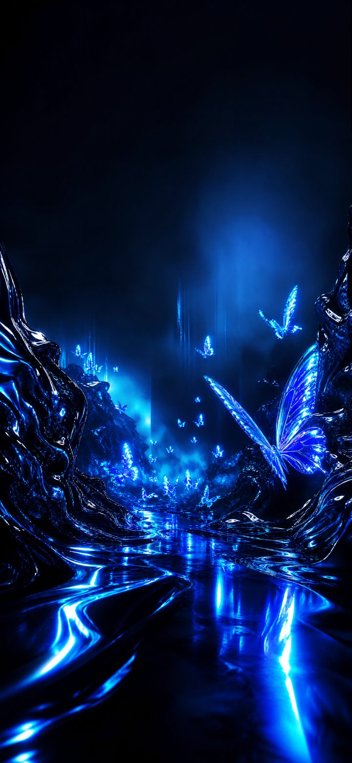 Electric Blue Butterflies