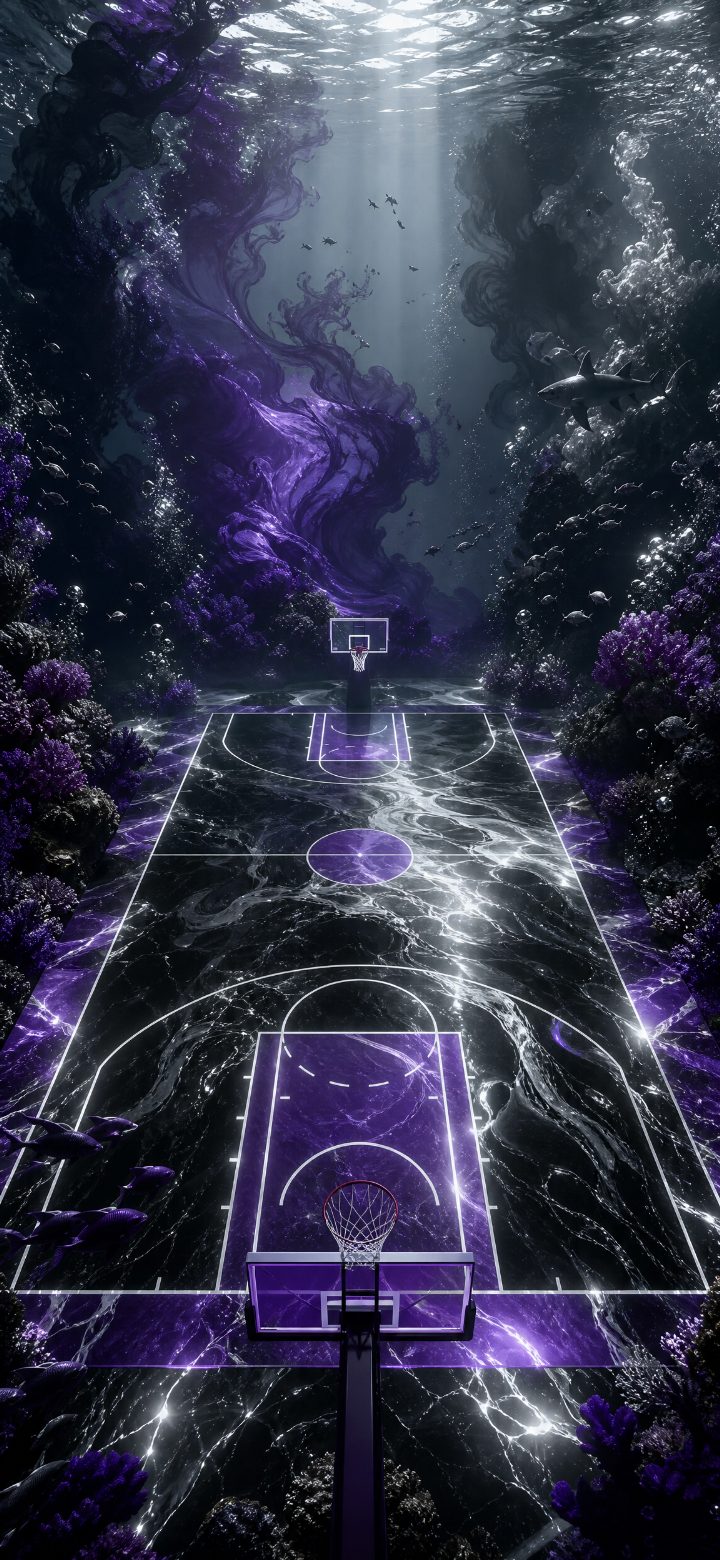 Uplifting Aerial Basketball Court