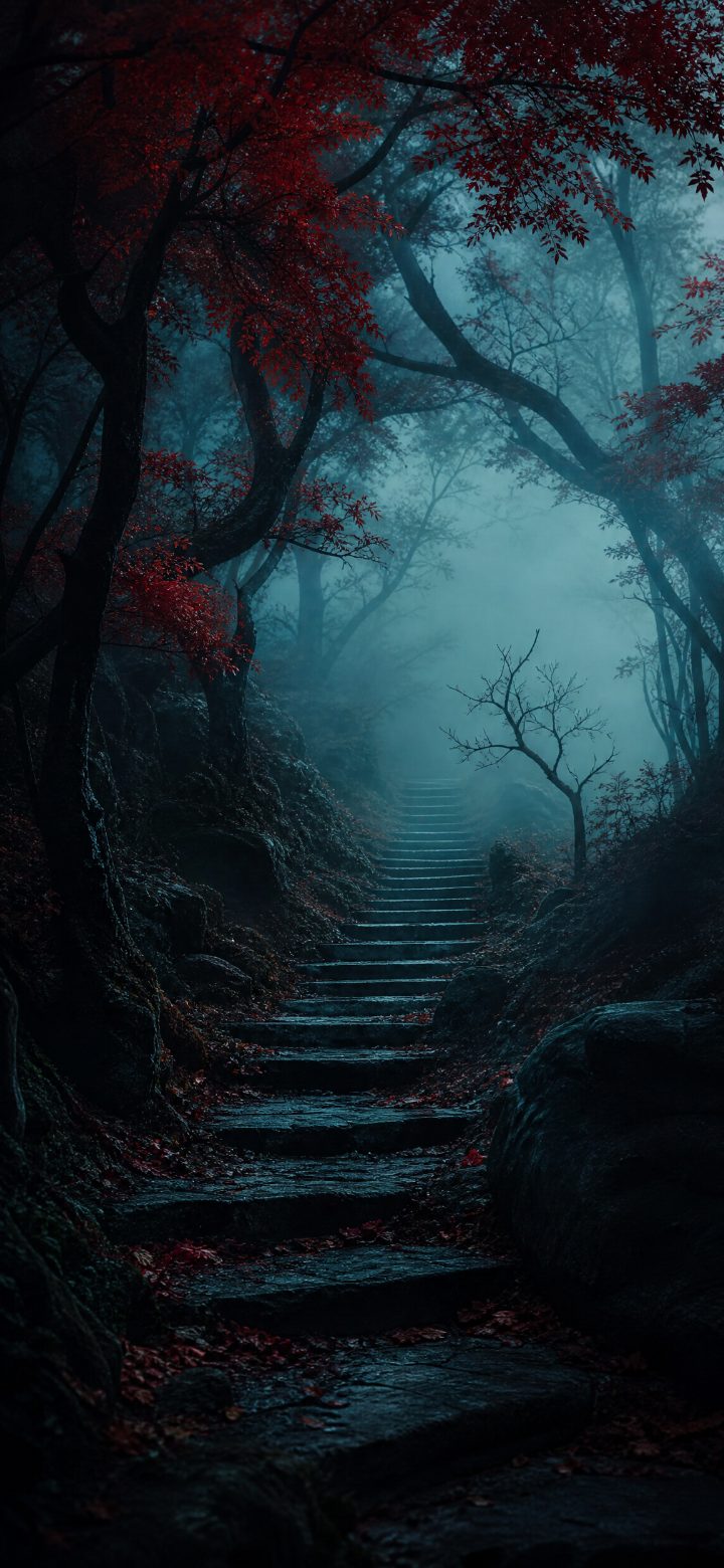 Foggy Forest Path