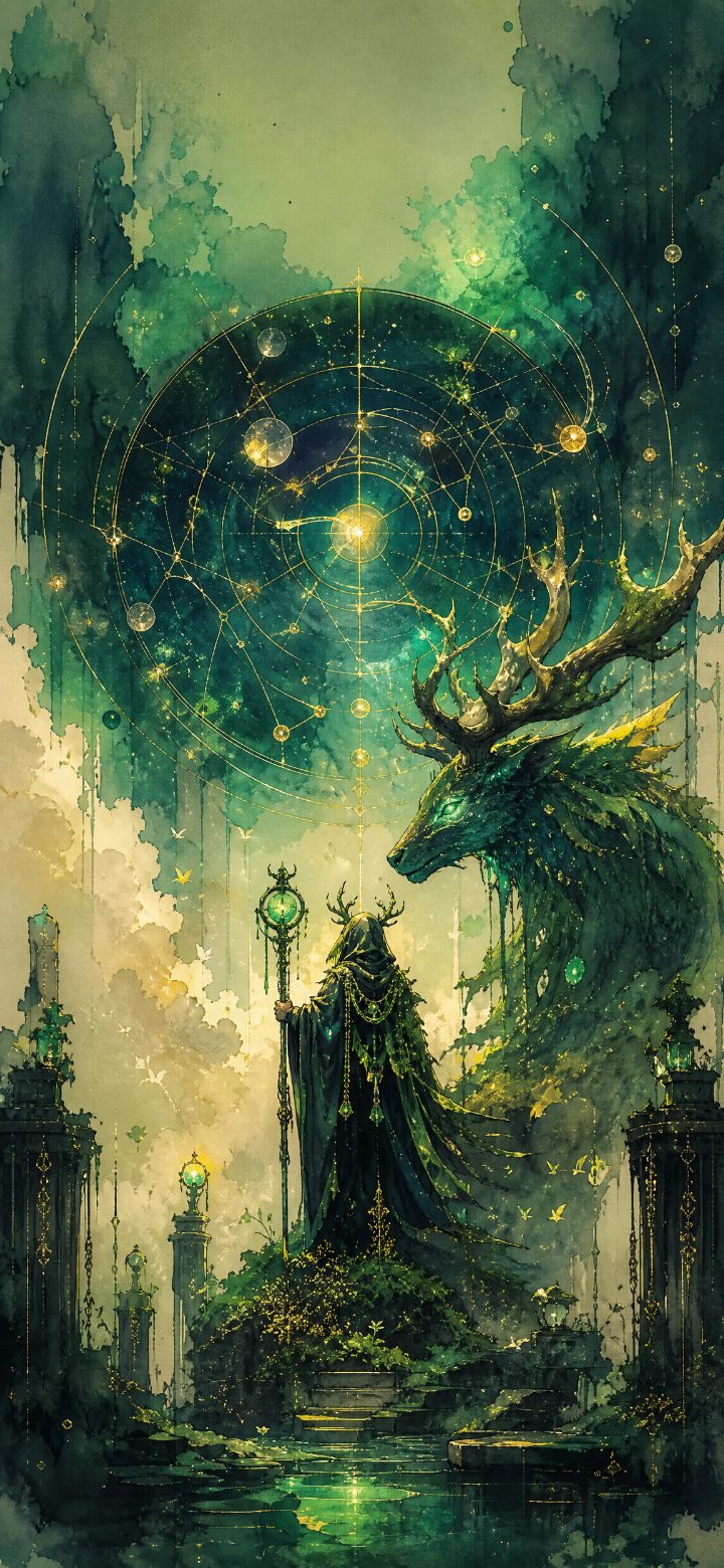 Emerald Celestial Portrait