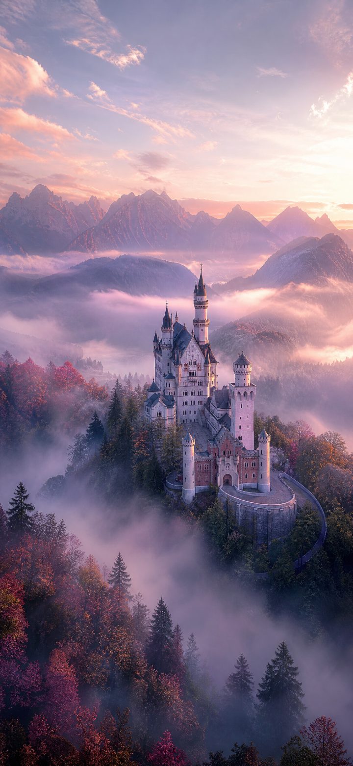 Dramatic Castle In Mist