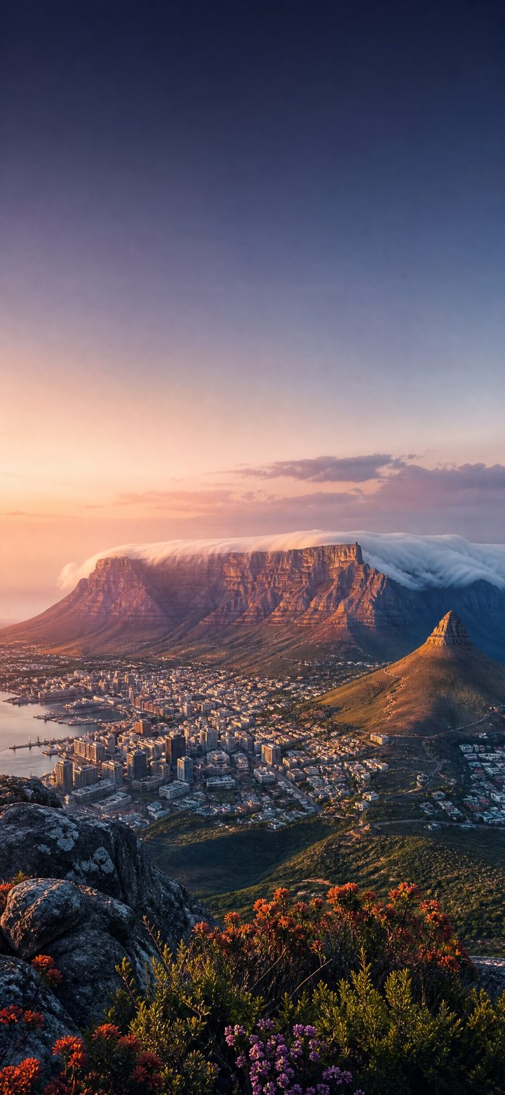 Serene Elevated Old Town View