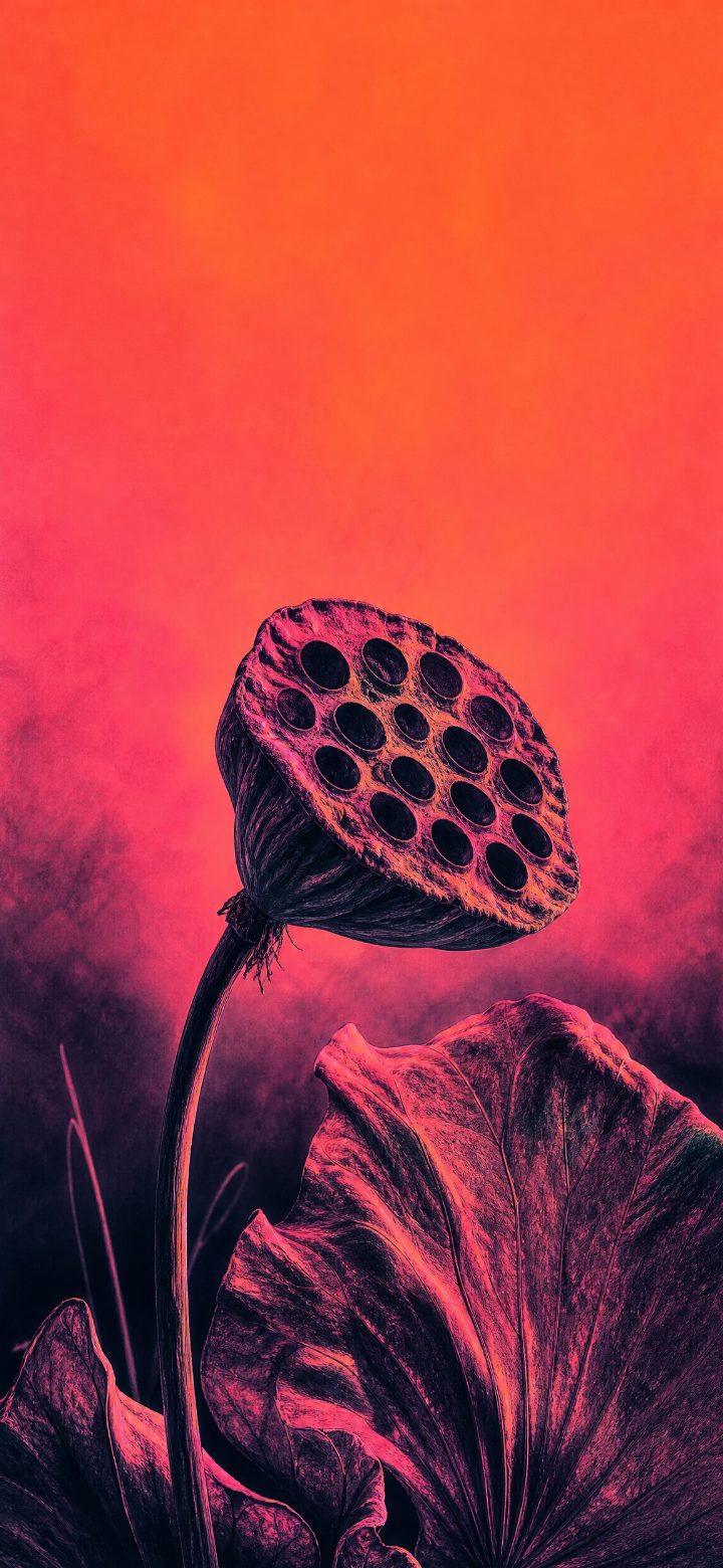 Dramatic Dried Lotus Pod