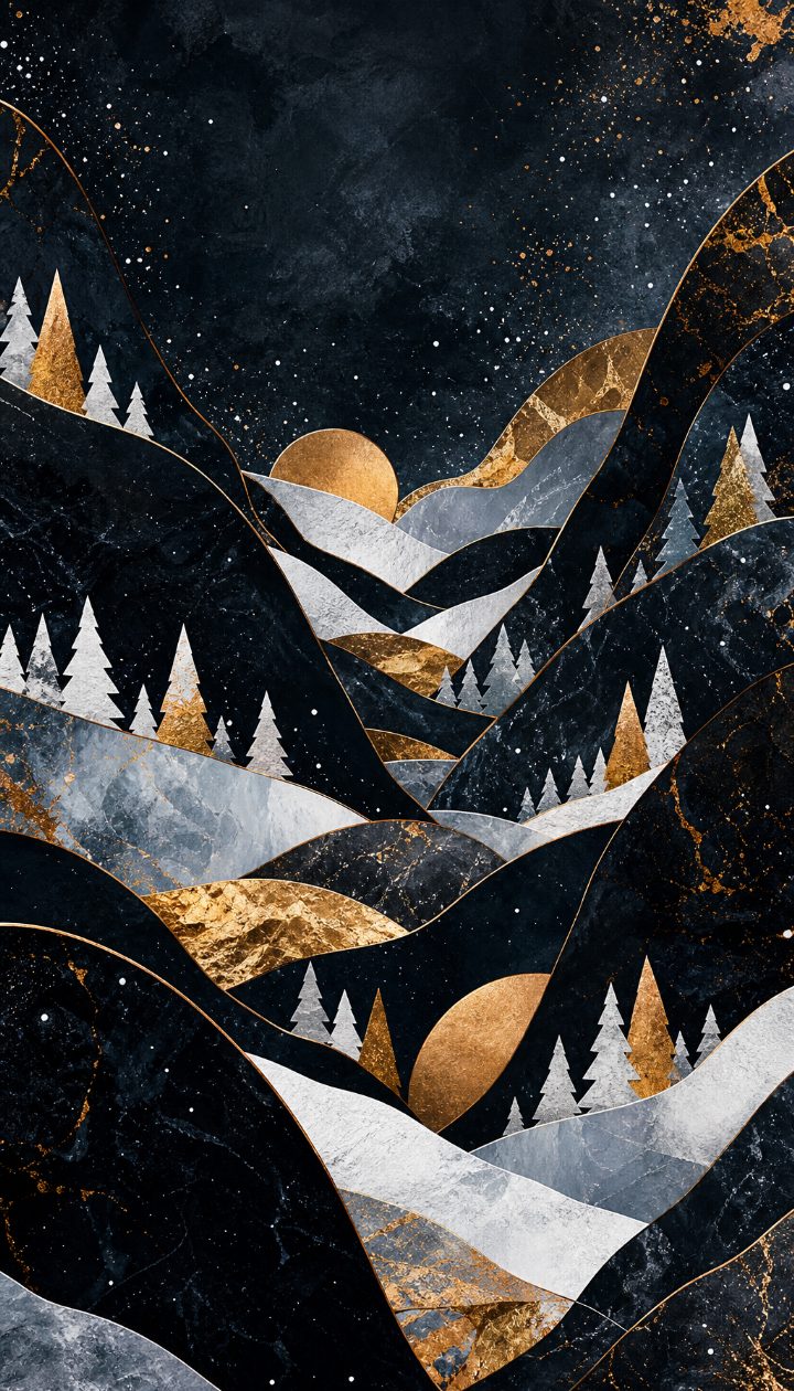 Cinematic Snowy Collage