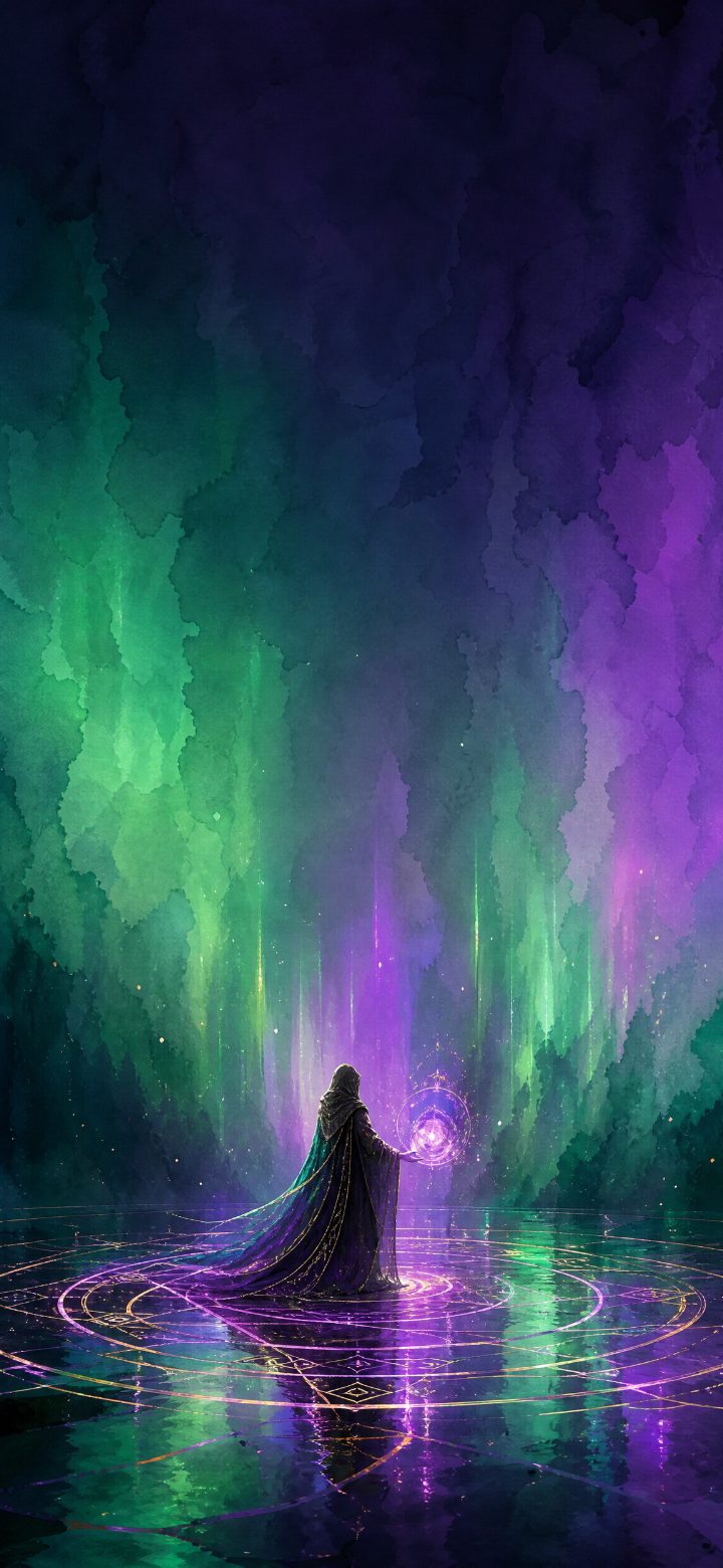 Aurora Green Rune Field