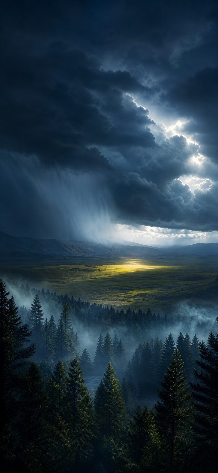 Majestic Misty Woodland