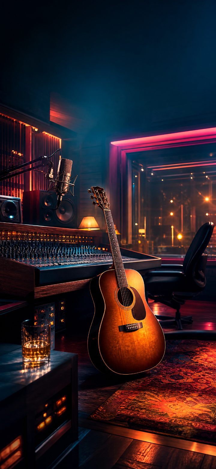 Glamorous Acoustic Guitar Stage