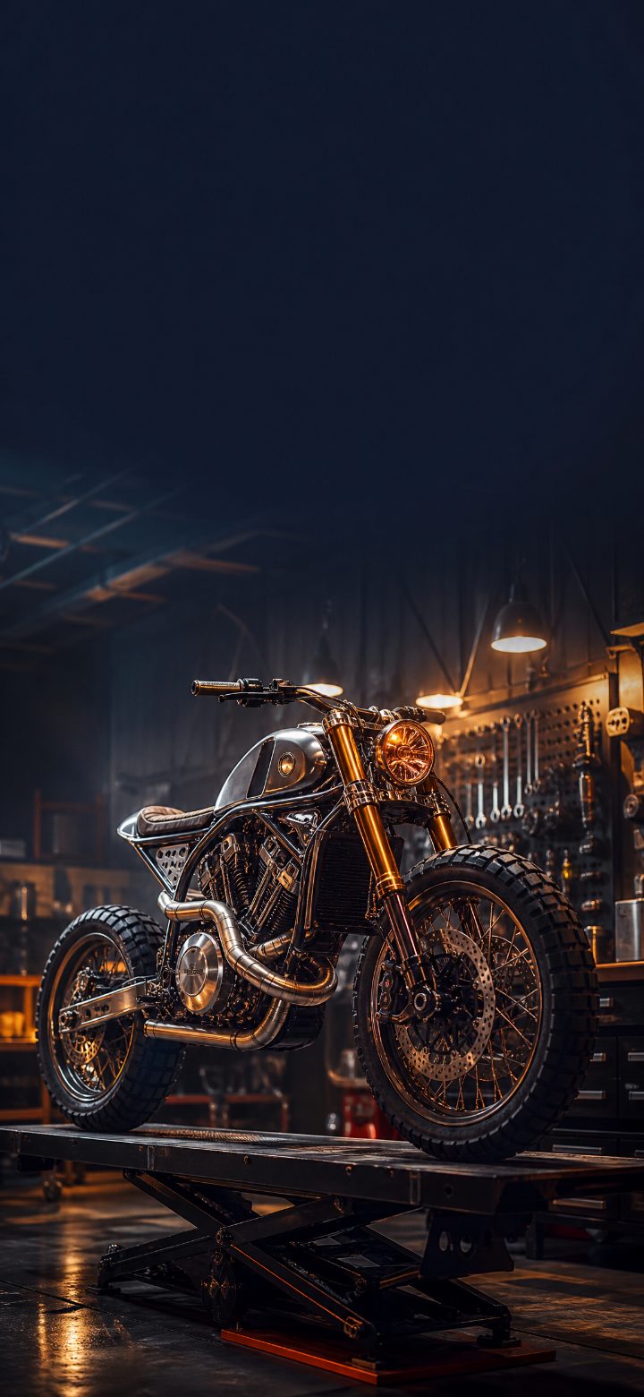 Chrome Motorcycle Garage