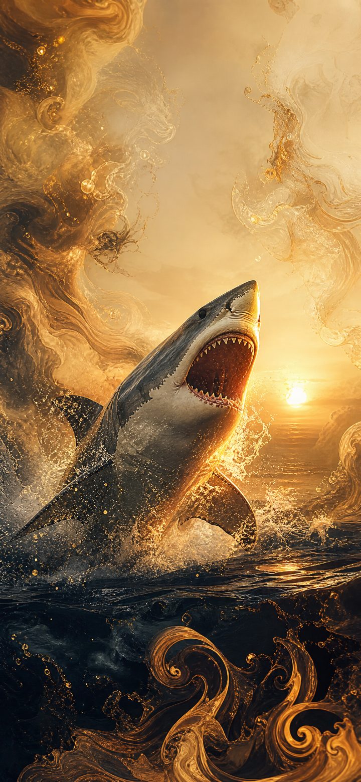 Cream Great White Shark