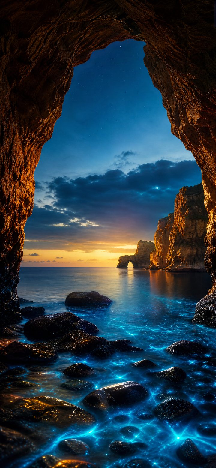 Tropical Sunrise Over Calm Shoreline