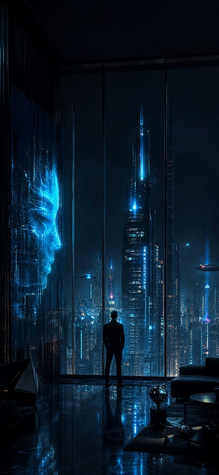 Holographic Ai Face